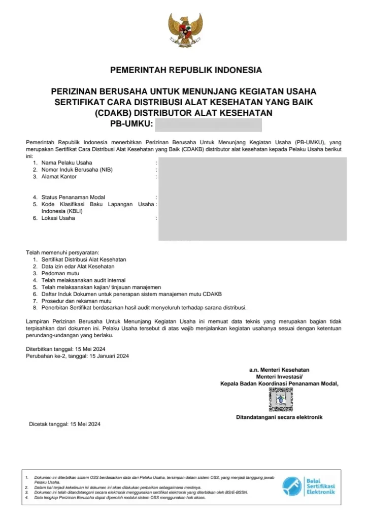 Jasa urus CDAK Resmi